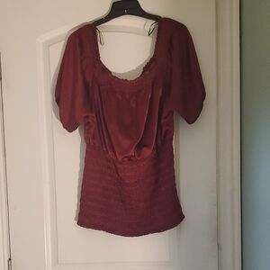 Chic Maroon Women's Blouse